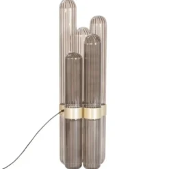 Lampa Cactus Duża Przydymiona Szara-Mosiężna Pulpo