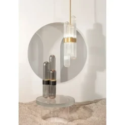 Lampa Cactus Duża Transparentna-Czarna Pulpo