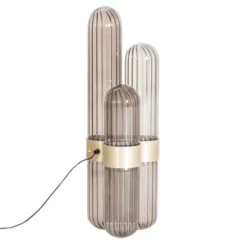 Lampa Cactus Mała Przydymiona Szara-Mosiężna Pulpo