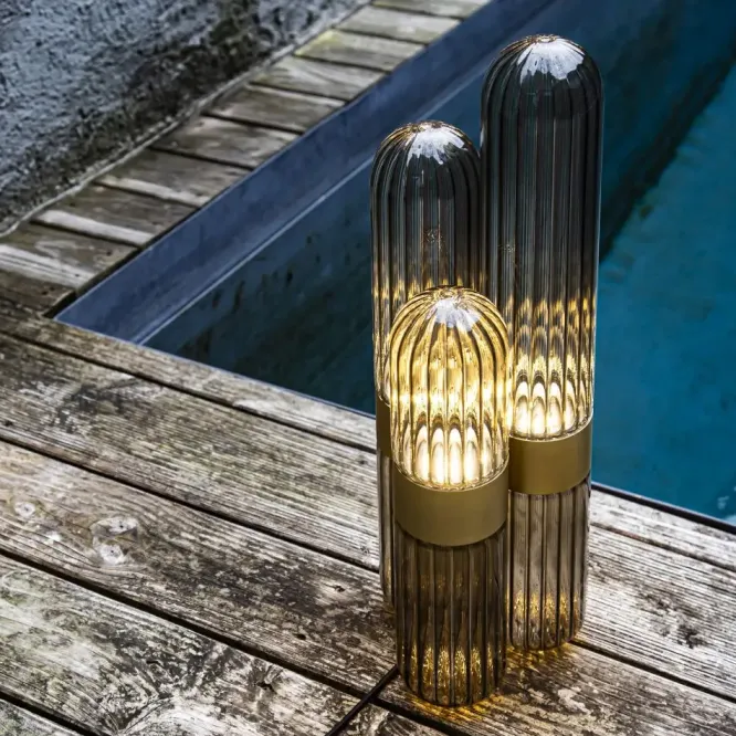 Lampa Cactus Mała Transparentna-Czarna Pulpo