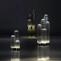 Lampa Cactus Mała Transparentna-Czarna Pulpo