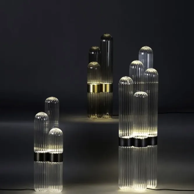 Lampa Cactus Mała Transparentna-Czarna Pulpo