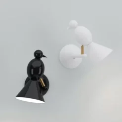 Lampa Ścienna Alouette Czarna Atelier