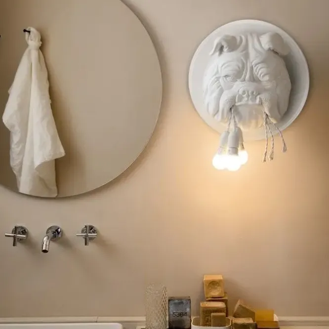Lampa Ścienna Amsterdam Biała Karman