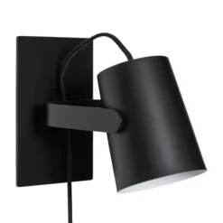 Lampa Ścienna Ardent Czarna Hubsch
