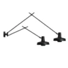Lampa Ścienna Arigato Double Long-Short Czarna Grupa Products