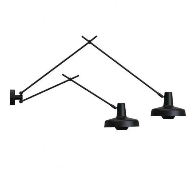 Lampa Ścienna Arigato Double Long-Short Czarna Grupa Products