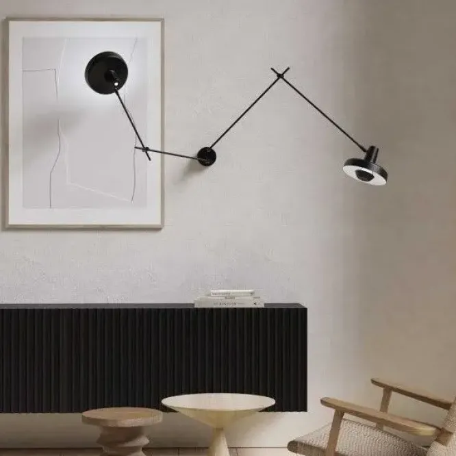 Lampa Ścienna Arigato Double Long-Short Czarna Grupa Products
