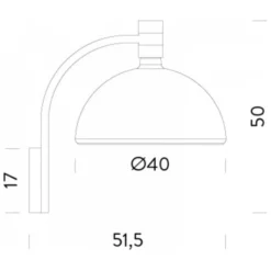 Lampa Ścienna As3C Chromowana Nemo