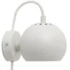 Lampa Ścienna Ball Magnet Biała Matowa Frandsen
