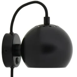 Lampa Ścienna Ball Magnet Czarna Matowa Frandsen