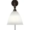 Lampa Ścienna Bestlite Bl7 Czarny Mosiądz Porcelana Gubi