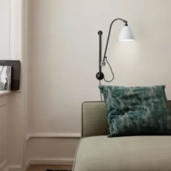 Lampa Ścienna Bestlite Bl5 Czarny Mosiądz Porcelana Gubi