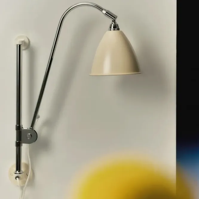 Lampa Ścienna Bestlite Bl5 Czarny Mosiądz Porcelana Gubi