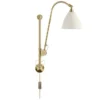 Lampa Ścienna Bestlite Bl5 Stal Mosiężna Biała Matowa Gubi