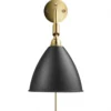 Lampa Ścienna Bestlite Bl7 Stal Mosiężna Czarna Matowa Gubi