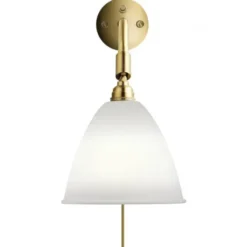 Lampa Ścienna Bestlite Bl7 Stal Mosiężna Porcelana Gubi