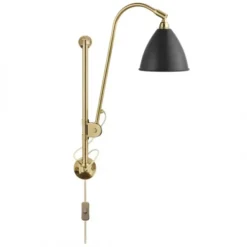 Lampa Ścienna Bestlite Bl5 Stal Mosiężna Czarna Matowa Gubi