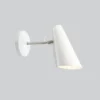 Lampa Ścienna Birdy Short Biało-Stalowa Northern