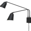 Lampa Ścienna Bremen Dwuramienna Czarna Its About Romi
