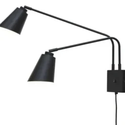Lampa Ścienna Bremen Dwuramienna Czarna Its About Romi