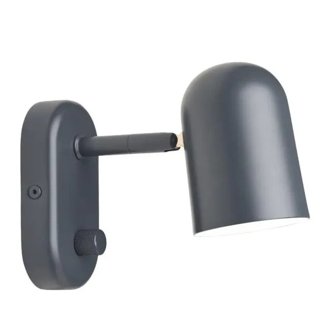 Lampa Ścienna Buddy Ciemnoszara Northern