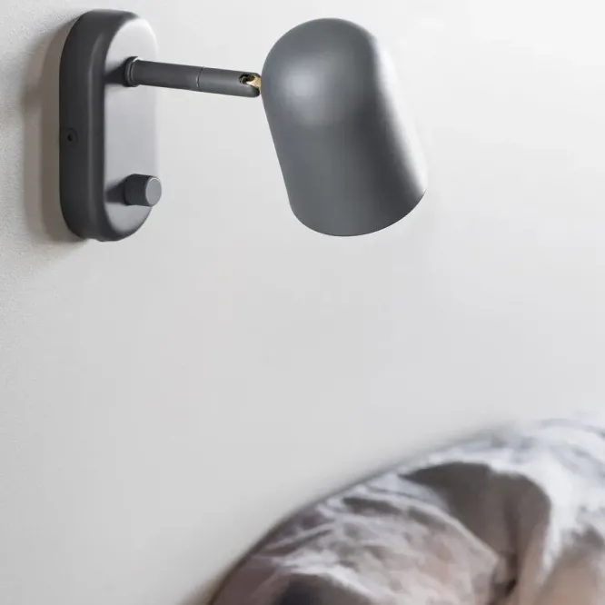 Lampa Ścienna Buddy Ciemnoszara Northern