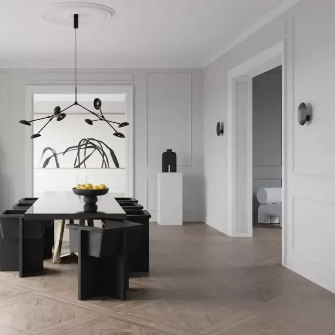 Lampa Ścienna Clam Czarna 101 Copenhagen