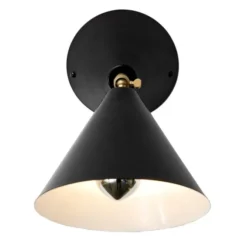 Lampa Ścienna Cone 077 Czarna Atelier