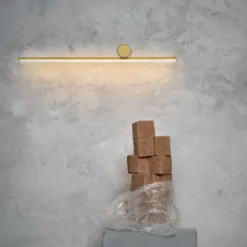 Lampa Ścienna Coordinates 1 Aluminium W Kolorze Szampańskim Flos