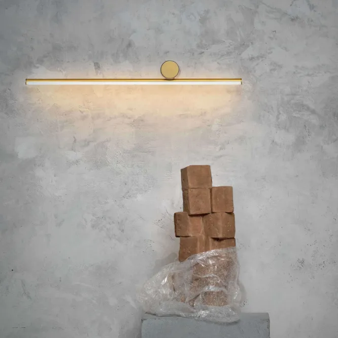 Lampa Ścienna Coordinates 1 Aluminium W Kolorze Szampańskim Flos