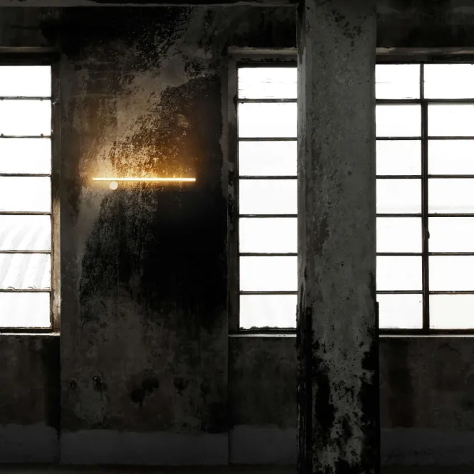 Lampa Ścienna Coordinates 1 Aluminium W Kolorze Szampańskim Flos