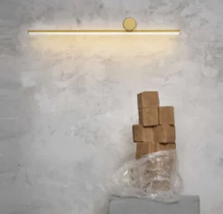 Lampa Ścienna Coordinates 1 Aluminium W Kolorze Szampańskim Flos