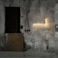 Lampa Ścienna Coordinates 2 Aluminium W Kolorze Szampańskim Flos