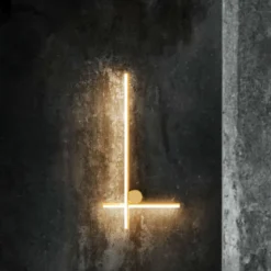 Lampa Ścienna Coordinates 2 Aluminium W Kolorze Szampańskim Flos