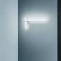 Lampa Ścienna Coordinates 2 Aluminium W Kolorze Srebrnym Flos