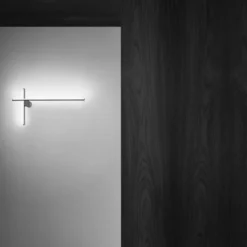 Lampa Ścienna Coordinates 2 Aluminium W Kolorze Srebrnym Flos