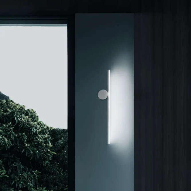 Lampa Ścienna Coordinates 1 Aluminium W Kolorze Srebrnym Flos