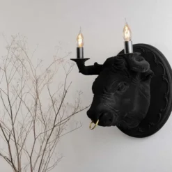 Lampa Ścienna Corrado Czarna Karman