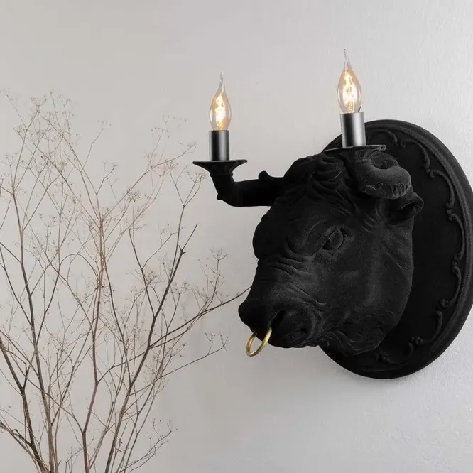 Lampa Ścienna Corrado Czarna Karman