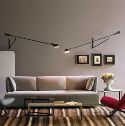 Lampa Ścienna 265 Czarna Flos