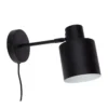 Lampa Ścienna Czarna Hubsch