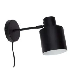 Lampa Ścienna Czarna Hubsch