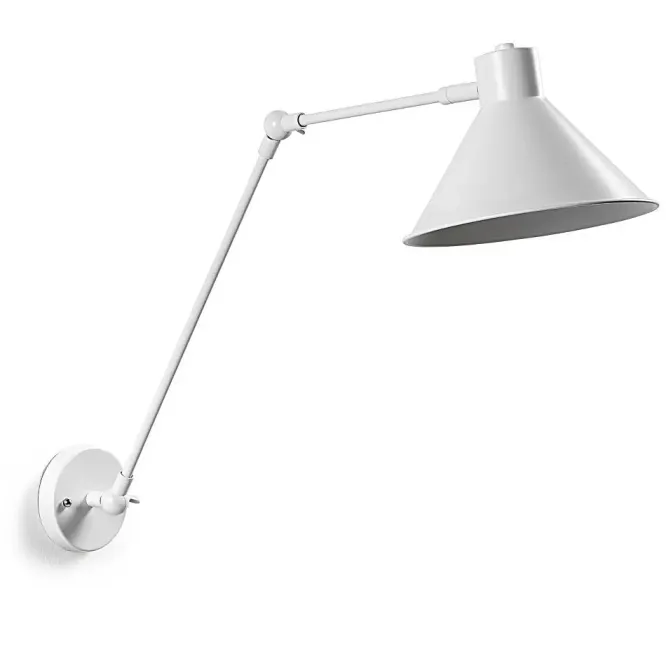Lampa Ścienna Dione Biała Kave Home