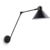 Lampa Ścienna Dione Czarna Kave Home
