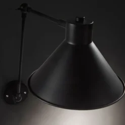 Lampa Ścienna Dione Czarna Kave Home