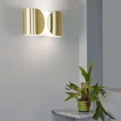 Lampa Ścienna Foglio Złota Flos