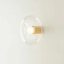 Lampa Ścienna Fontanella 40 Cm Mosiężna Fontana Arte