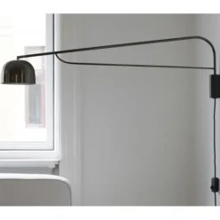 Lampa Ścienna Grant Czarna 111 Cm Normann Copenhagen