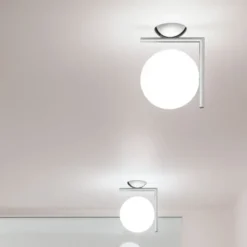 Lampa Ścienna Ic C-W1 Chromowana Flos